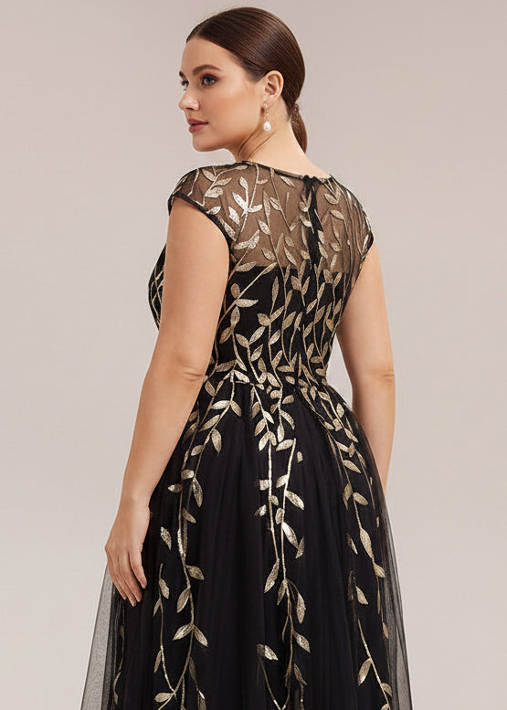 black and gold dress nz Tea Length Evening Size 16 bridesmaids
