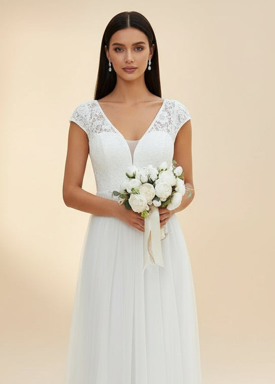 Brittany Boho Wedding Dress with Sleeve