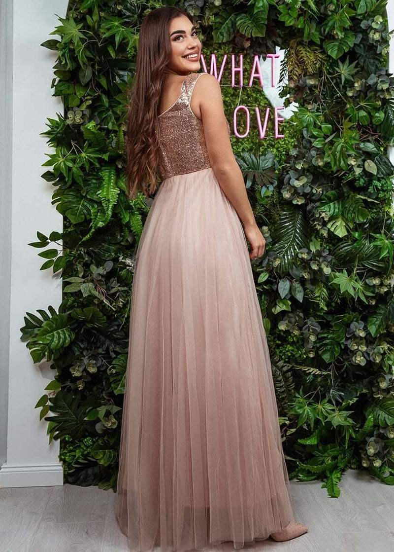 rose gold dress nz Madeline Formal Dress Rose Gold