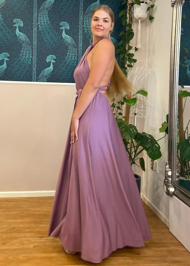 slate colored bridesmaid dresses TDY Burgundy Maxi Infinity Bridesmaid Dress – Thedaintyard
