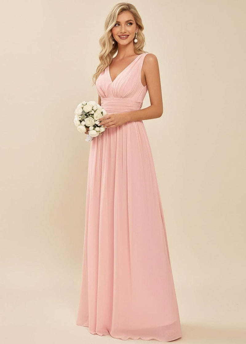Veda chiffon bridesmaid dress in light pink | Bay Bridal Veda chiffon bridesmaid dress in light pink | Bay Bridal