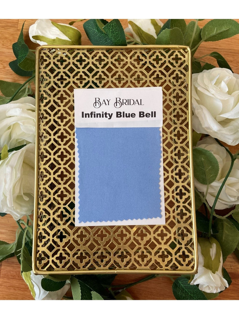 Luxe Infinity Gown Fabric Swatches - Bay Bridal and Ball Gowns