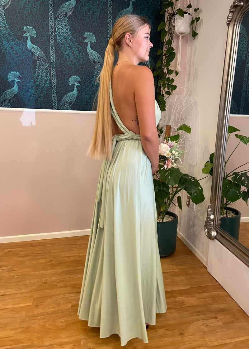Infinity Bridesmaid Dress NZ Multiway Maxi Dress Light Sage Infinity Bridesmaid Dress NZ Multiway Maxi Dress Light Sage