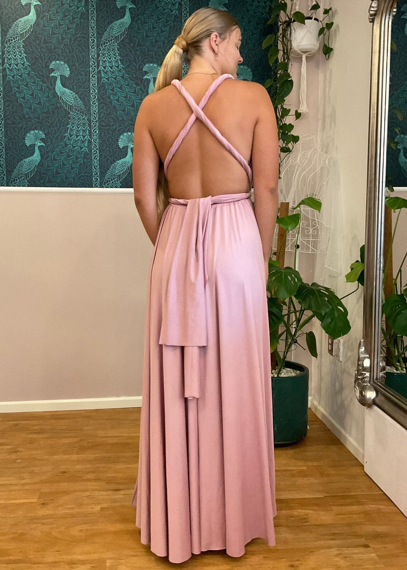 Infinity Bridesmaid Dress NZ | Multiway Maxi Dress in London Pink Infinity Bridesmaid Dress NZ | Multiway Maxi Dress in London Pink