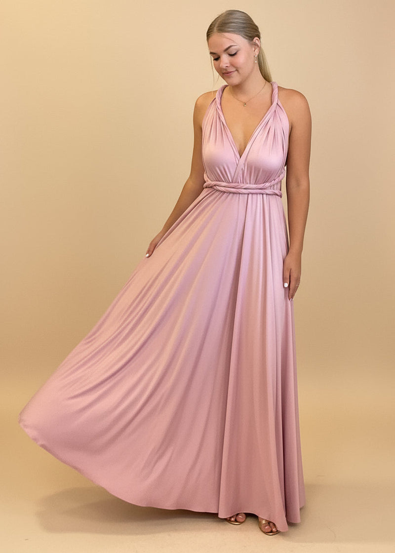 Infinity Bridesmaid Dress NZ | Multiway Maxi Dress in London Pink Infinity Bridesmaid Dress NZ | Multiway Maxi Dress in London Pink