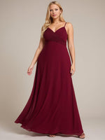 Malika elegant cross front cowl back bridesmaid dress