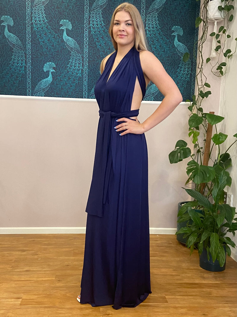 Navy convertible Infinity bridesmaid dress Express NZ wide