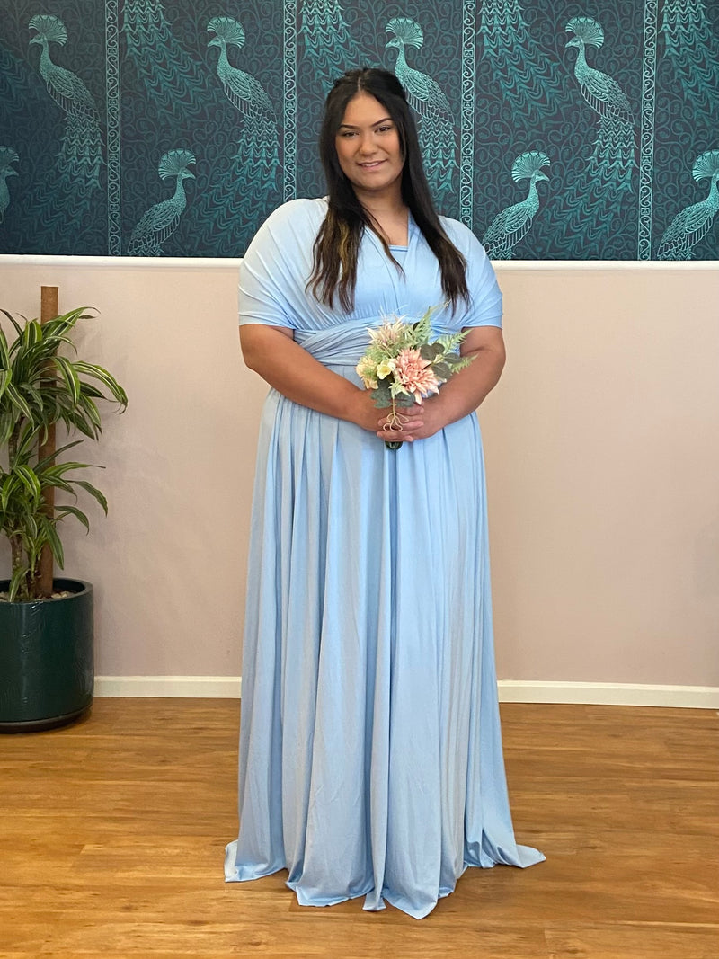 Sky Blue Infinity bridesmaid dress Express NZ wide