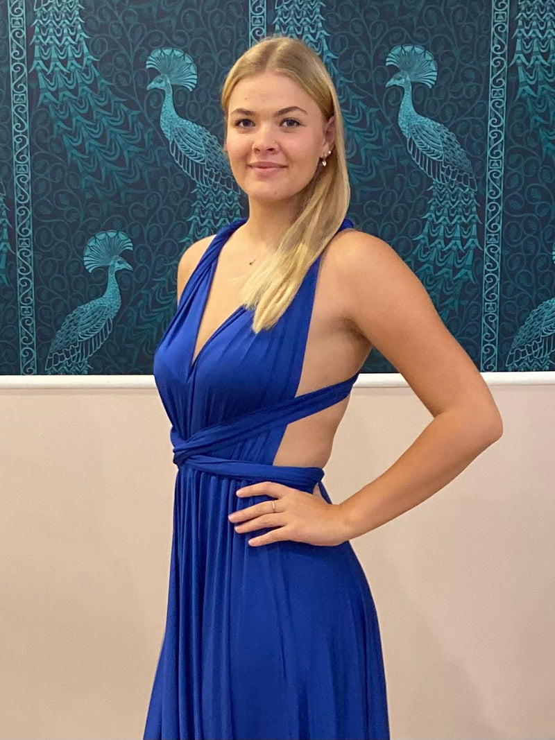 Luxe Custom Royal Blue Infinity bridesmaid dress