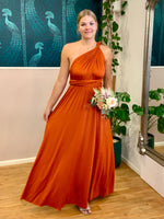 Classic Infinity bridesmaid dress in Burnt Orange Express NZ wide Bay Bridal and Ball Gowns