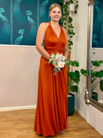 Classic Infinity bridesmaid dress in Burnt Orange Express NZ wide Bay Bridal and Ball Gowns