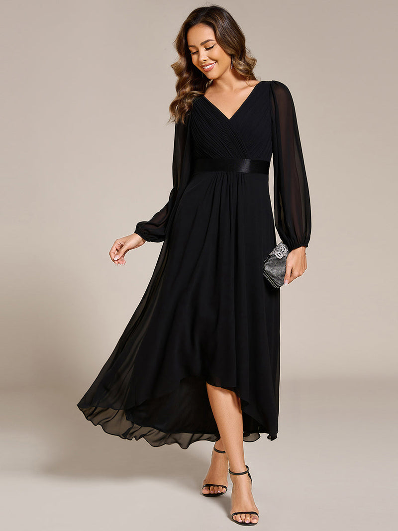 Romany Evening High Low gown with Sleeves