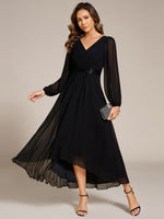 Romany Evening High Low gown with Sleeves