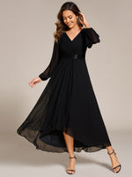 Romany Evening High Low gown with Sleeves