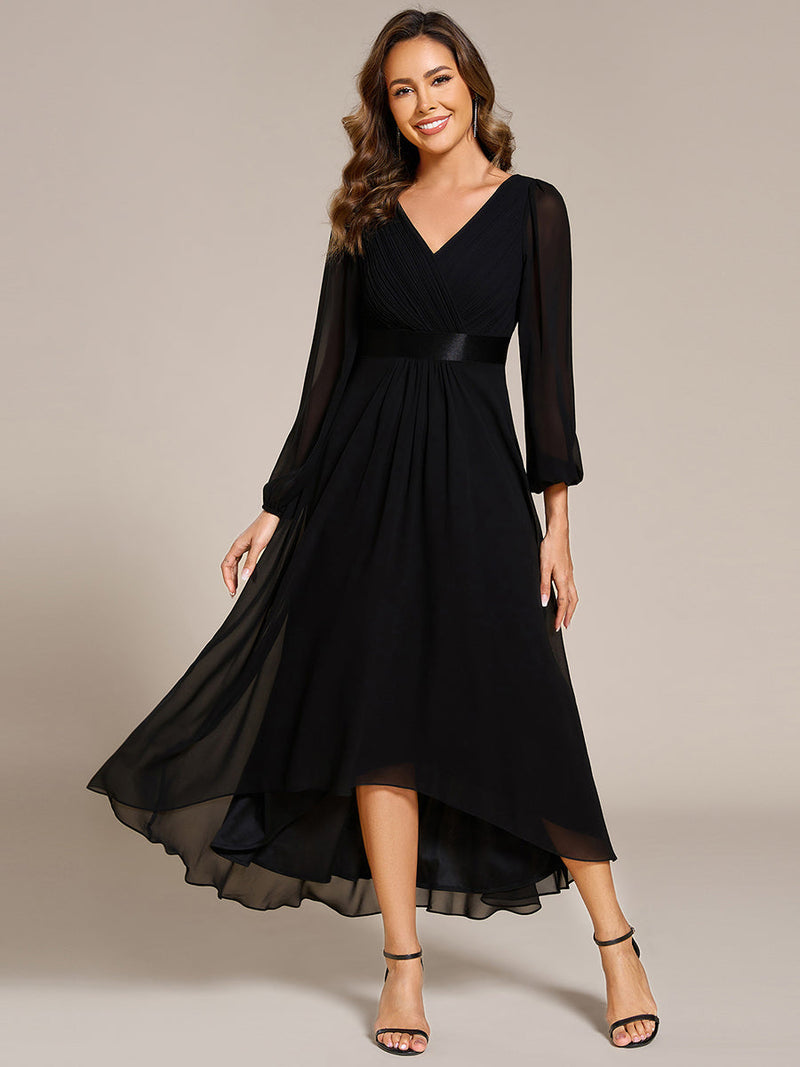 Romany Evening High Low gown with Sleeves