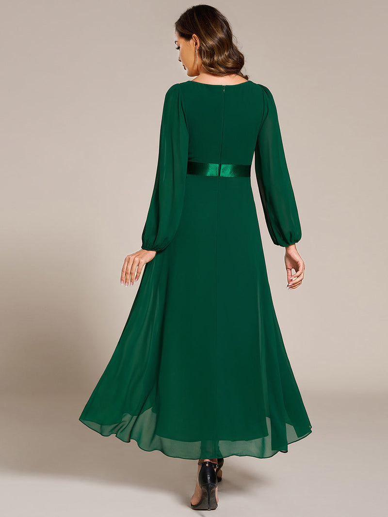 Romany Evening High Low gown with Sleeves