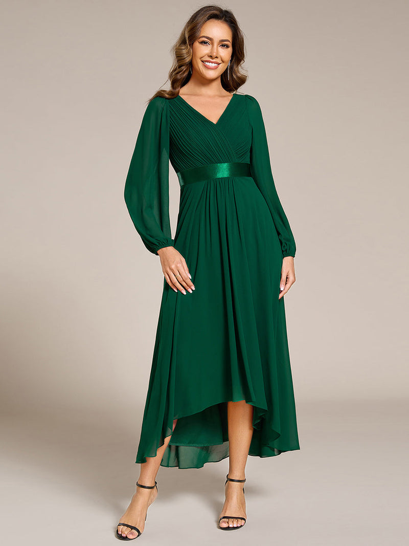 Romany Evening High Low gown with Sleeves