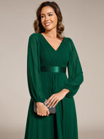 Romany Evening High Low gown with Sleeves