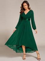 Romany Evening High Low gown with Sleeves