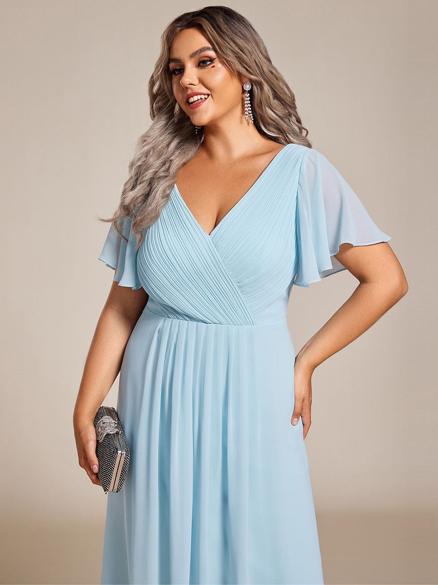 baby blue homecoming dress Cute Dress, Lovely Knee Length Party collection-black dress Width:WW and White Color Length This half black and