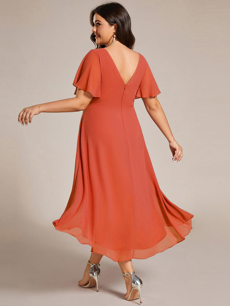 Jerry short summer chiffon bridesmaid dress