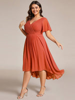 Jerry short summer chiffon bridesmaid dress