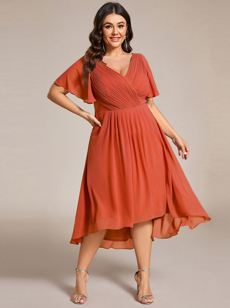 Jerry short summer chiffon bridesmaid dress