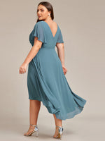 Jerry short summer chiffon bridesmaid dress