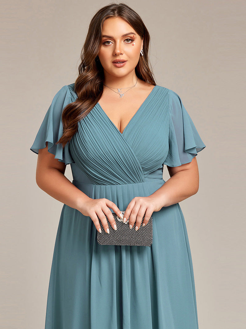 Jerry short summer chiffon bridesmaid dress