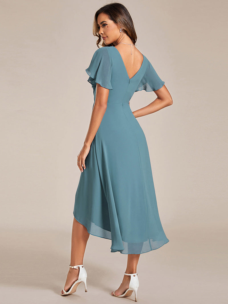 Jerry short summer chiffon bridesmaid dress