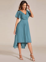 Jerry short summer chiffon bridesmaid dress