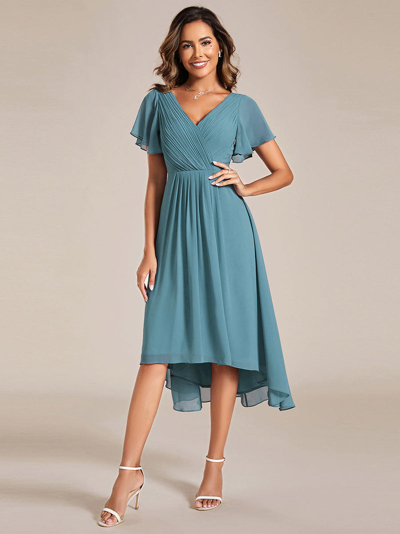 Jerry short summer chiffon bridesmaid dress