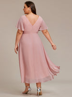 Jerry short summer chiffon bridesmaid dress