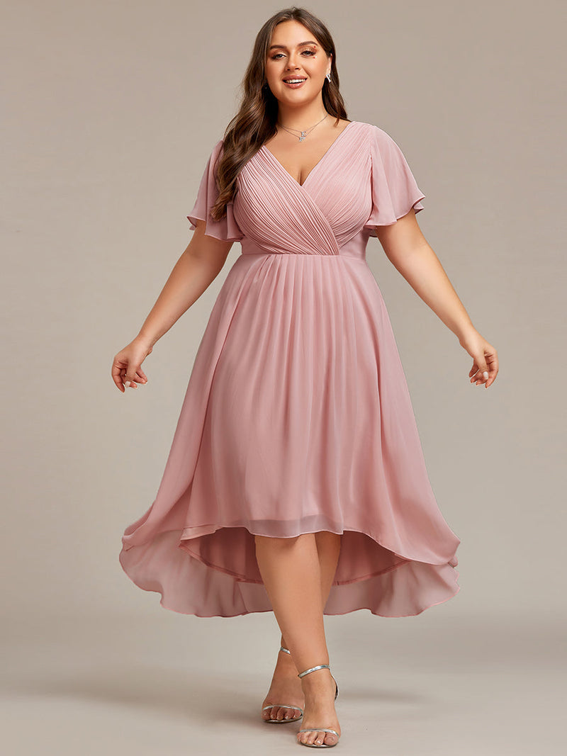 Jerry short summer chiffon bridesmaid dress