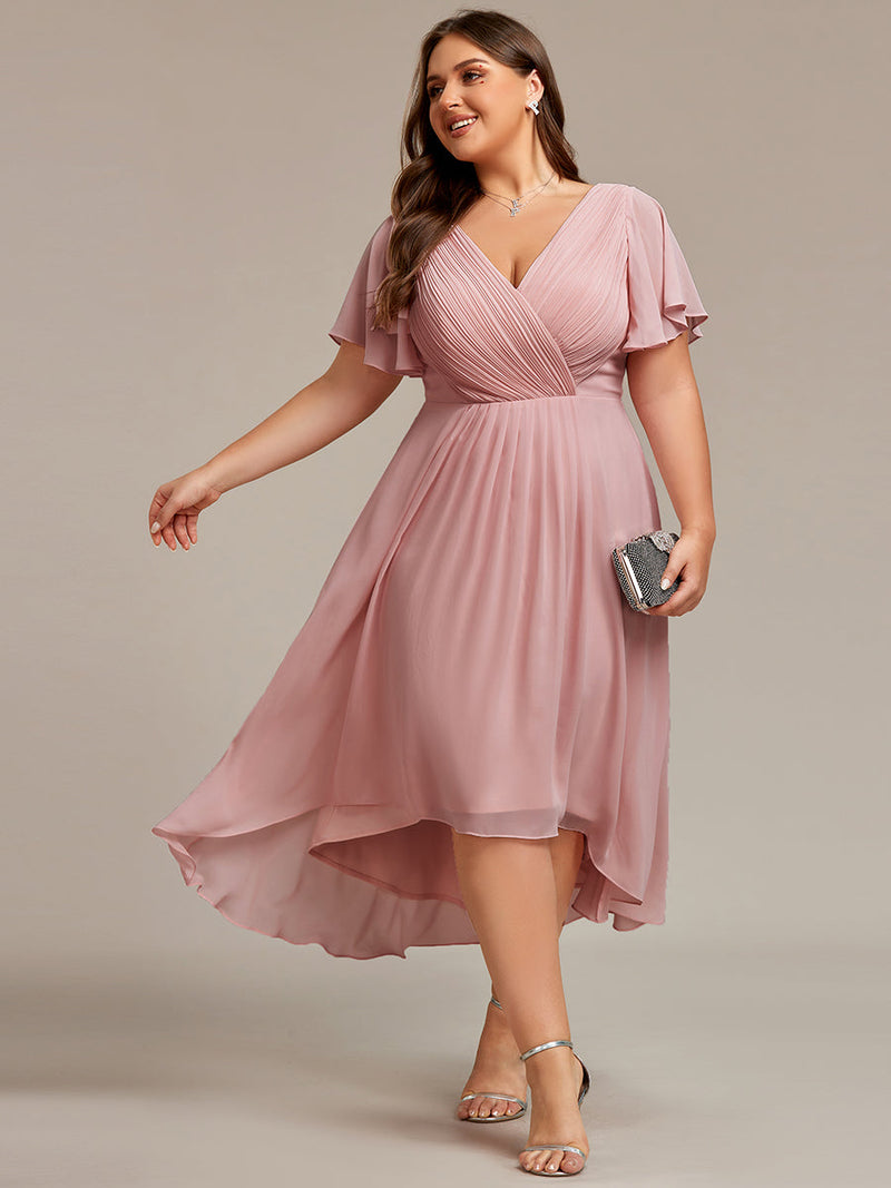 Jerry short summer chiffon bridesmaid dress