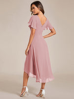 Jerry short summer chiffon bridesmaid dress