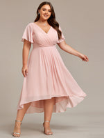 Jerry short summer chiffon bridesmaid dress