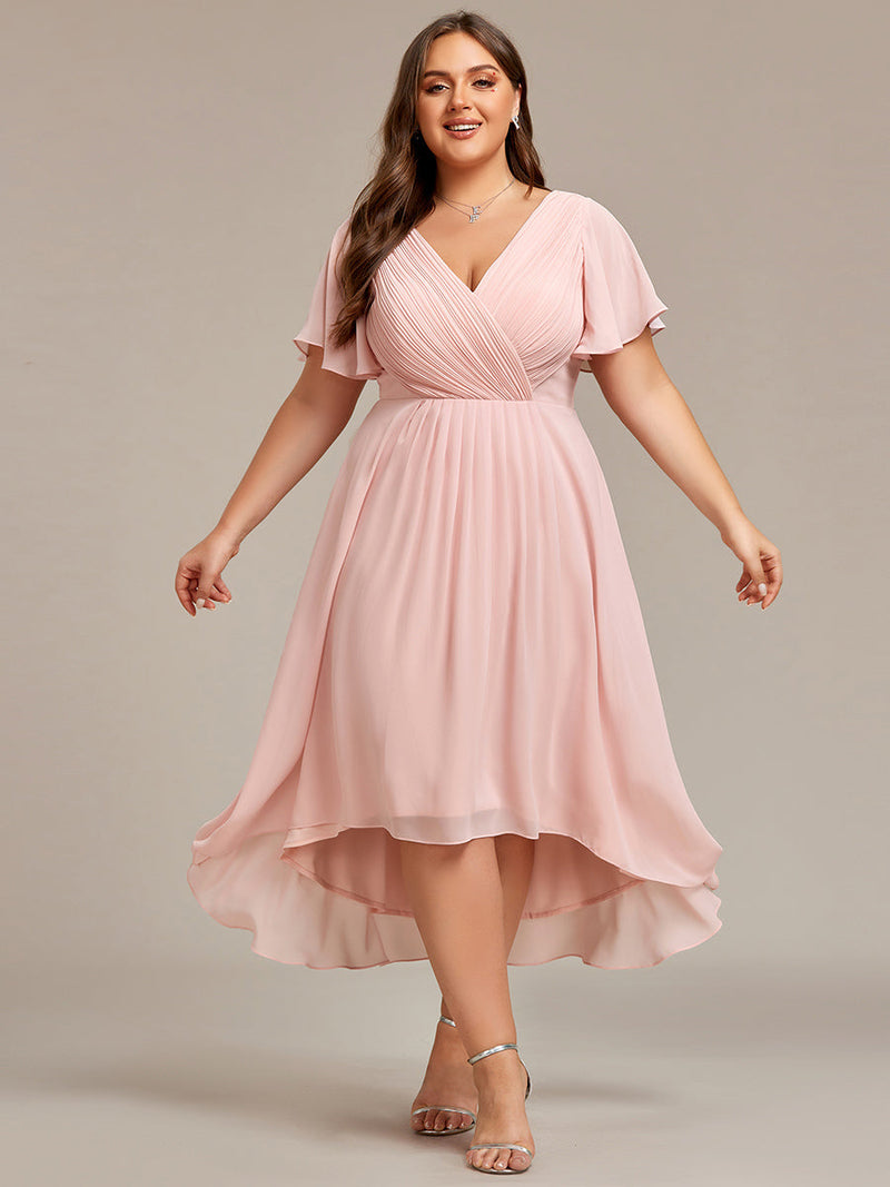 Jerry short summer chiffon bridesmaid dress