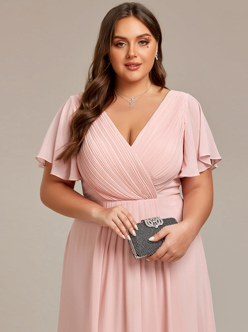 Jerry short summer chiffon bridesmaid dress