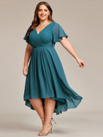 Jerry short summer chiffon bridesmaid dress