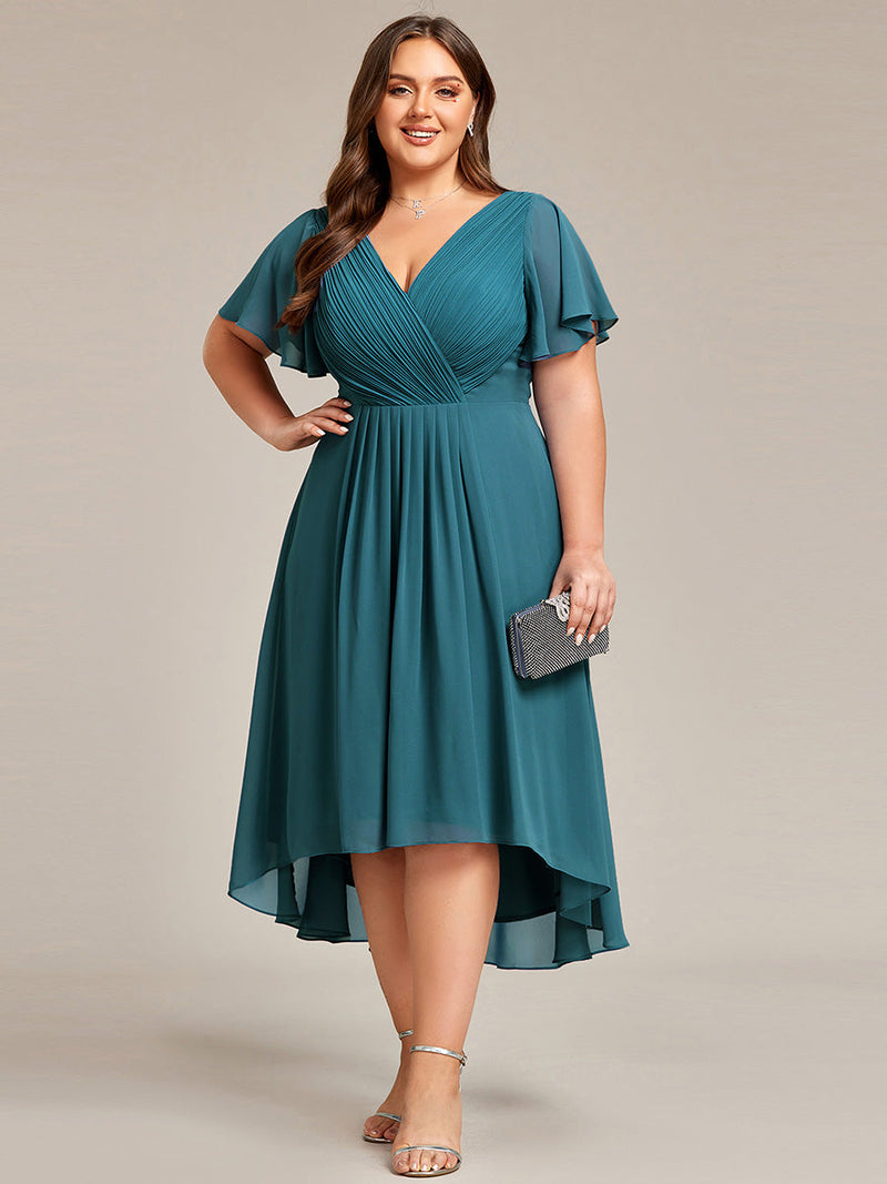 Jerry short summer chiffon bridesmaid dress