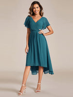 Jerry short summer chiffon bridesmaid dress