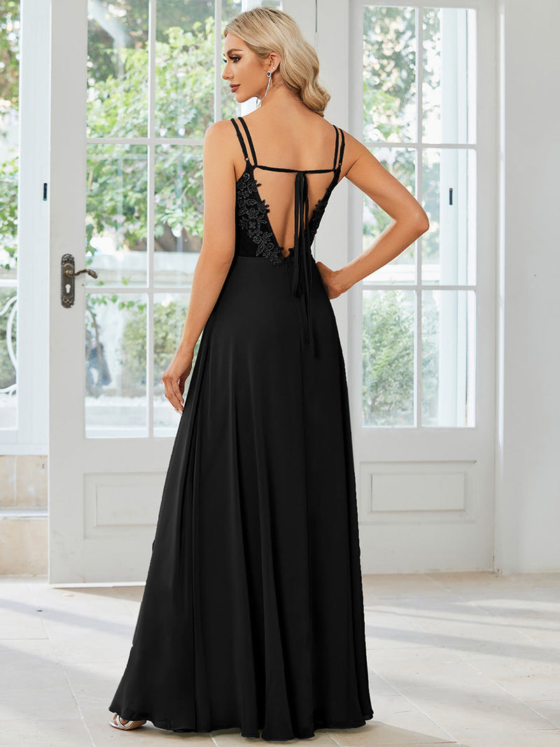 Aminata bridesmaid or ball gown with lace up back