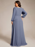 Belindy chiffon long sleeve mother of the bride dress - Bay Bridal and Ball Gowns