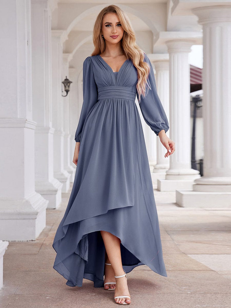 Belindy chiffon long sleeve mother of the bride dress - Bay Bridal and Ball Gowns