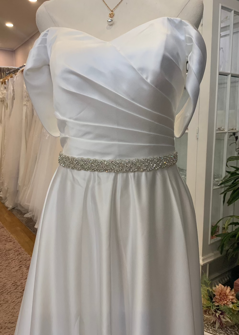 Diamante Braided Bridal Belt