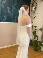 Pearl and Bead Trim Ivory Veil Express NZ wide