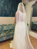 Pearl Veil in .75m 1m 2m and 3m lengths in white Express NZ wide Bay Bridal and Ball Gowns