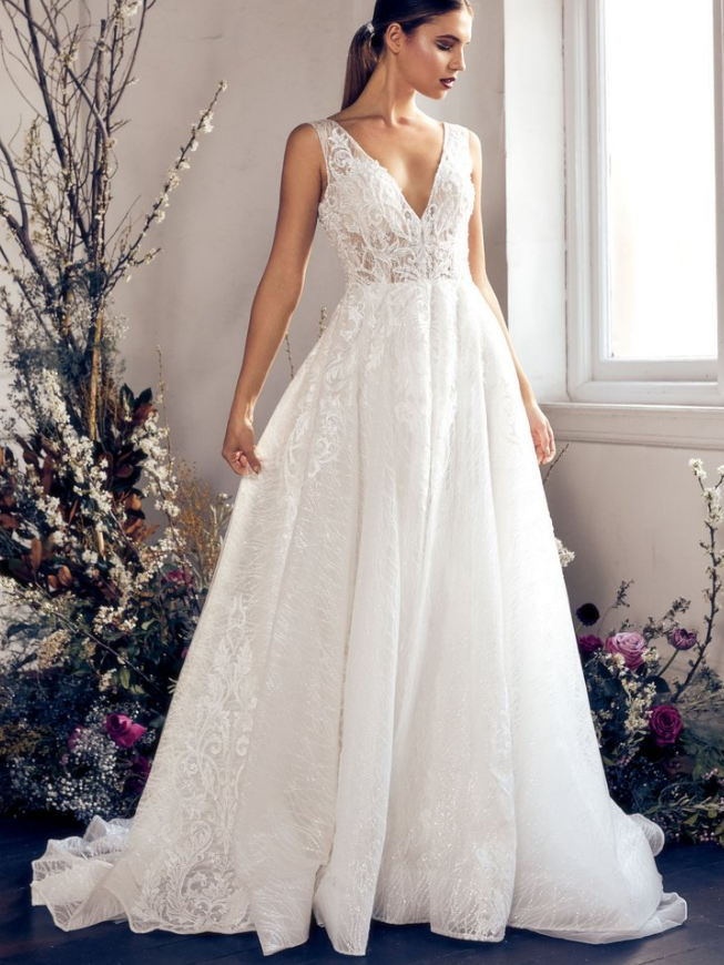 Zavana Designer A-Line Bridal Gown s8 Express NZ wide