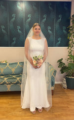 Single layer plain veil Bay Bridal and Ball Gowns